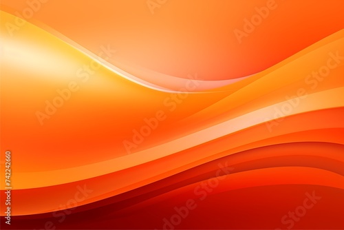 Orange gradient wave background. Orange curve banner.