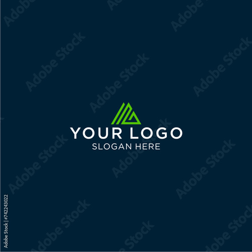 letter AG real estate company logo design