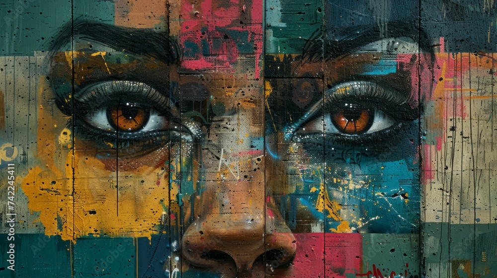 Fototapeta premium Street Art and Cultural Expression, The City as a Gallery