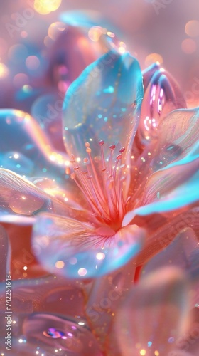Brilliant Blossom: Jasmine's macro petals shine with a brilliant glitter, illuminating the surroundings. © BGSTUDIOX