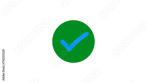 Free Download check mark icon. Checkmark Illustration. checkmark isolated on white background.  - GFXLoad
