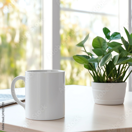 White Ceramic Mug Mockup,Coffee Mug Mockup,Ceramic Mug Mockup,Mug Mockup 11OZ, White Cup Mockup photo