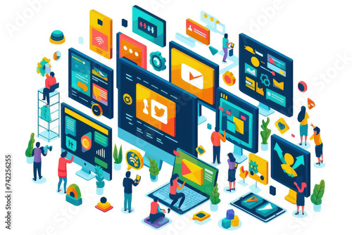 Interactive media refers to any form of media that allows users to actively engage and participate in the content rather than passively consuming it photo