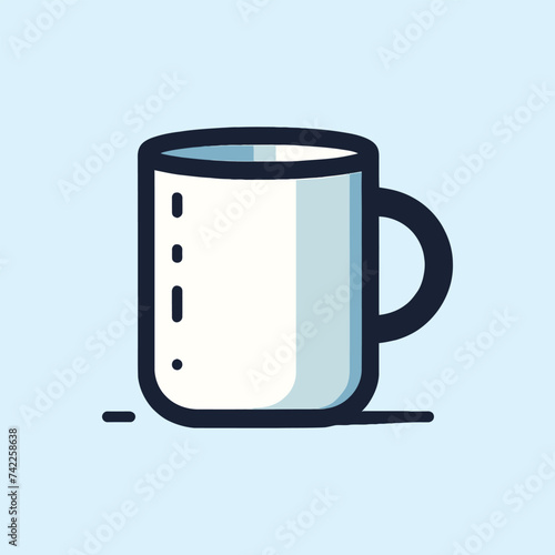 Mug Flat Vector Illustration