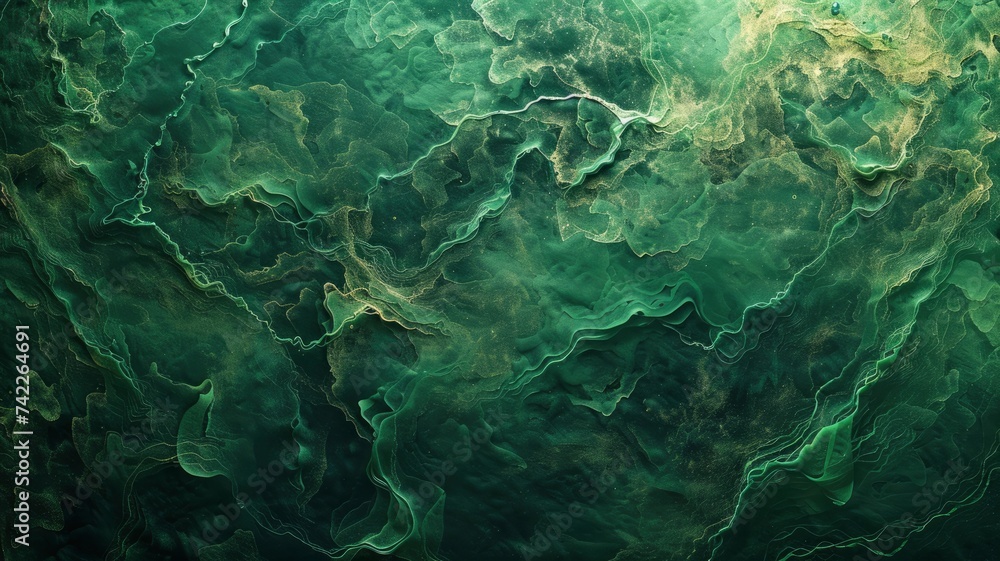 green abstract texture background. Color gradient. - generative ai