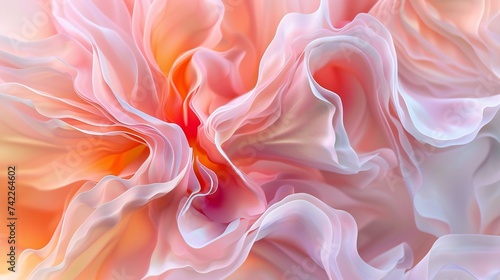Wavy Whispers: Macro lens unveils jasmine's wavy petals, their fluid motion exuding tranquil and calming rhythms.