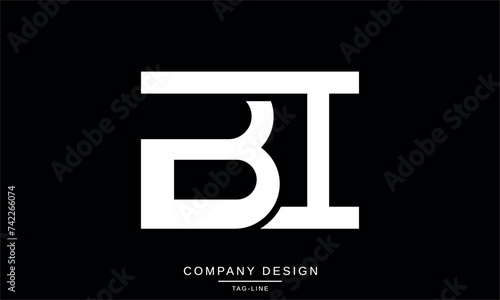 IB, BI Abstract Letters Logo Monogram Design