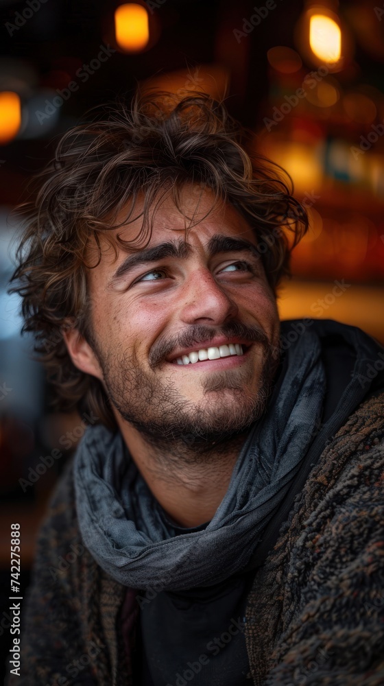 Bearded Man in Scarf Bearded Man in Scarf