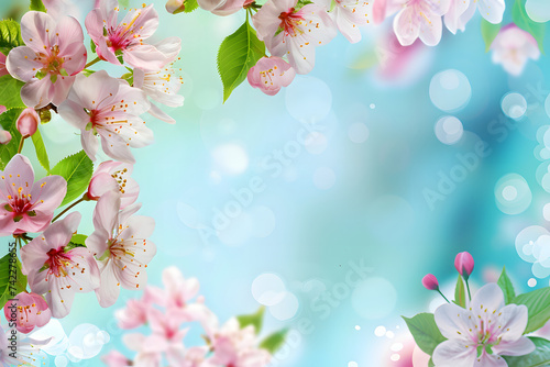 A burst of colour: Vibrant spring flowers in full bloom background with copy space, International Women's day, Mother's day, Spring Time © Yuki Liu