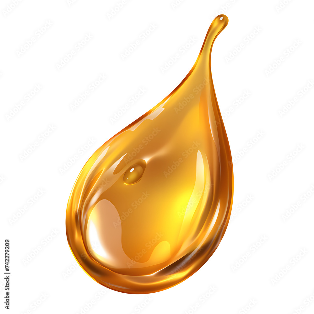 Cosmetic oil or Cosmetic Essence Liquid drop on a white transparent background Cosmetic oil or Cosmetic Essence Liquid drop on a white transparent background