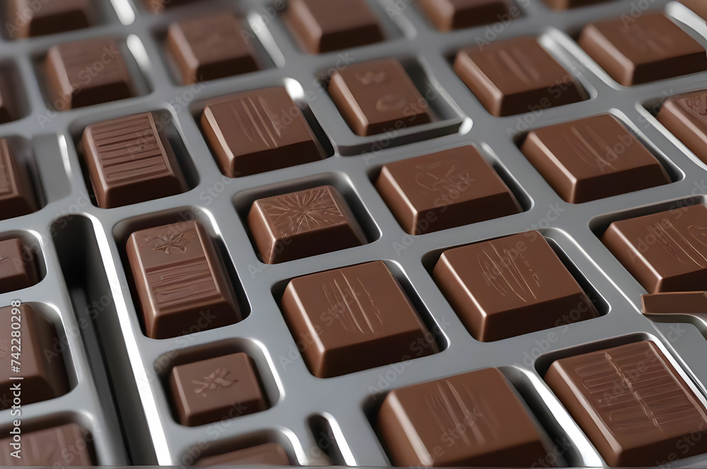 Fototapeta premium chocolate bar on a plate