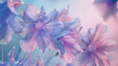 Liquid Elegance  Behold the elegant fluidity of lobelia blooms captured in exquisite detail.