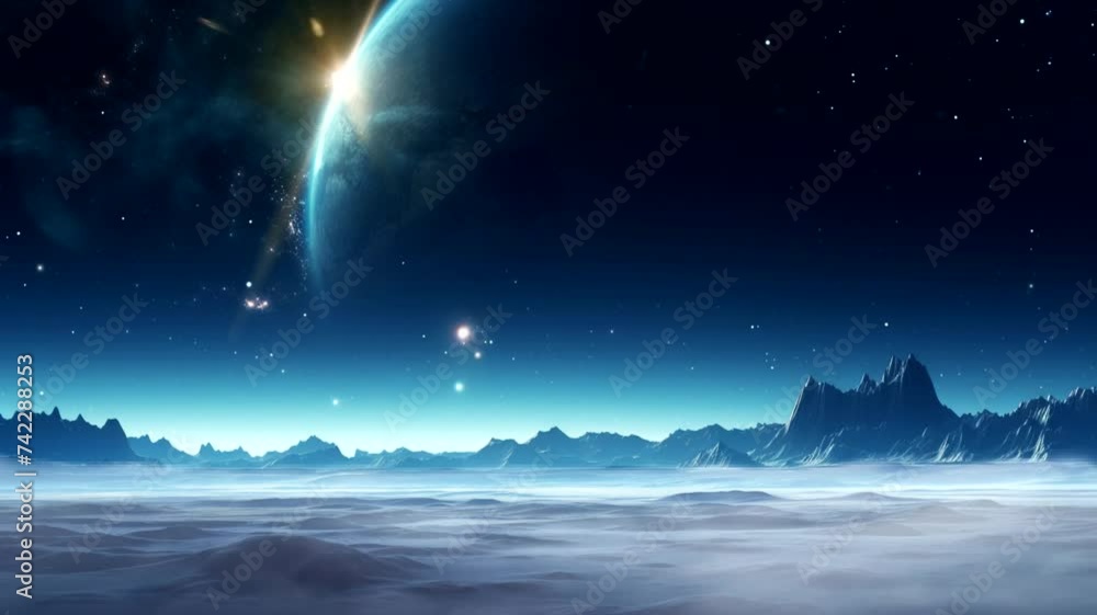 Interstellar space and nebula scenes, animated virtual repeating seamless 4k Interstellar space and nebula scenes, animated virtual repeating seamless 4k