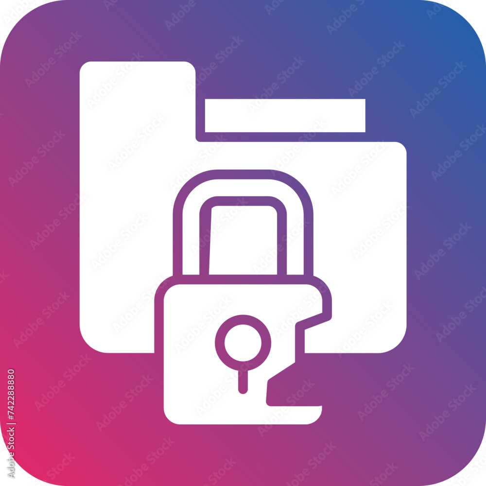 Personal Data Breach Icon Style Personal Data Breach Icon Style