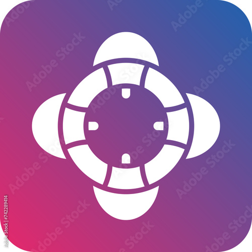 Life Preserver Icon Style