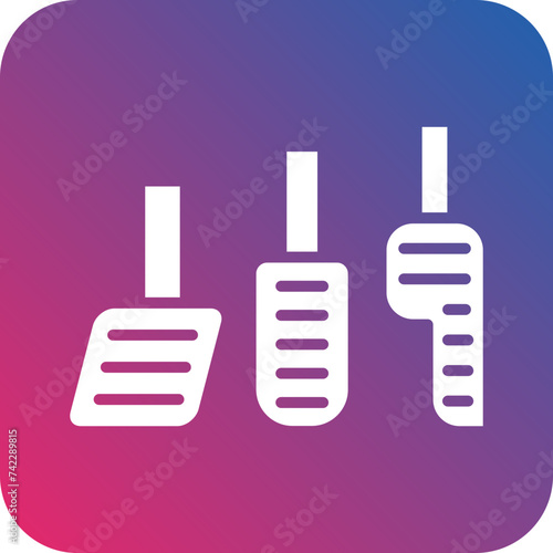 Car Pedal Icon Style