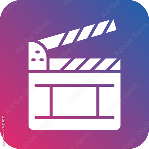 Clapperboard Icon Style