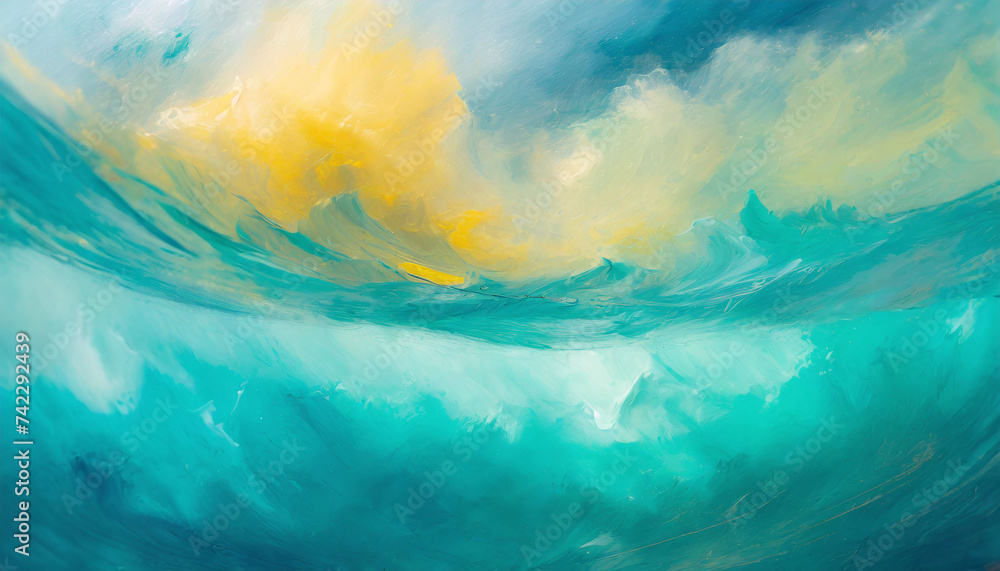 Turquoise Waters Golden Sky and cloud Turquoise Waters Golden Sky and cloud