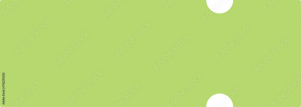 Creative vector illustration of green mint pastel color ticket blank shape