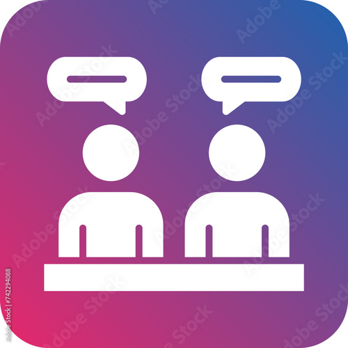 Client Meeting Icon Style