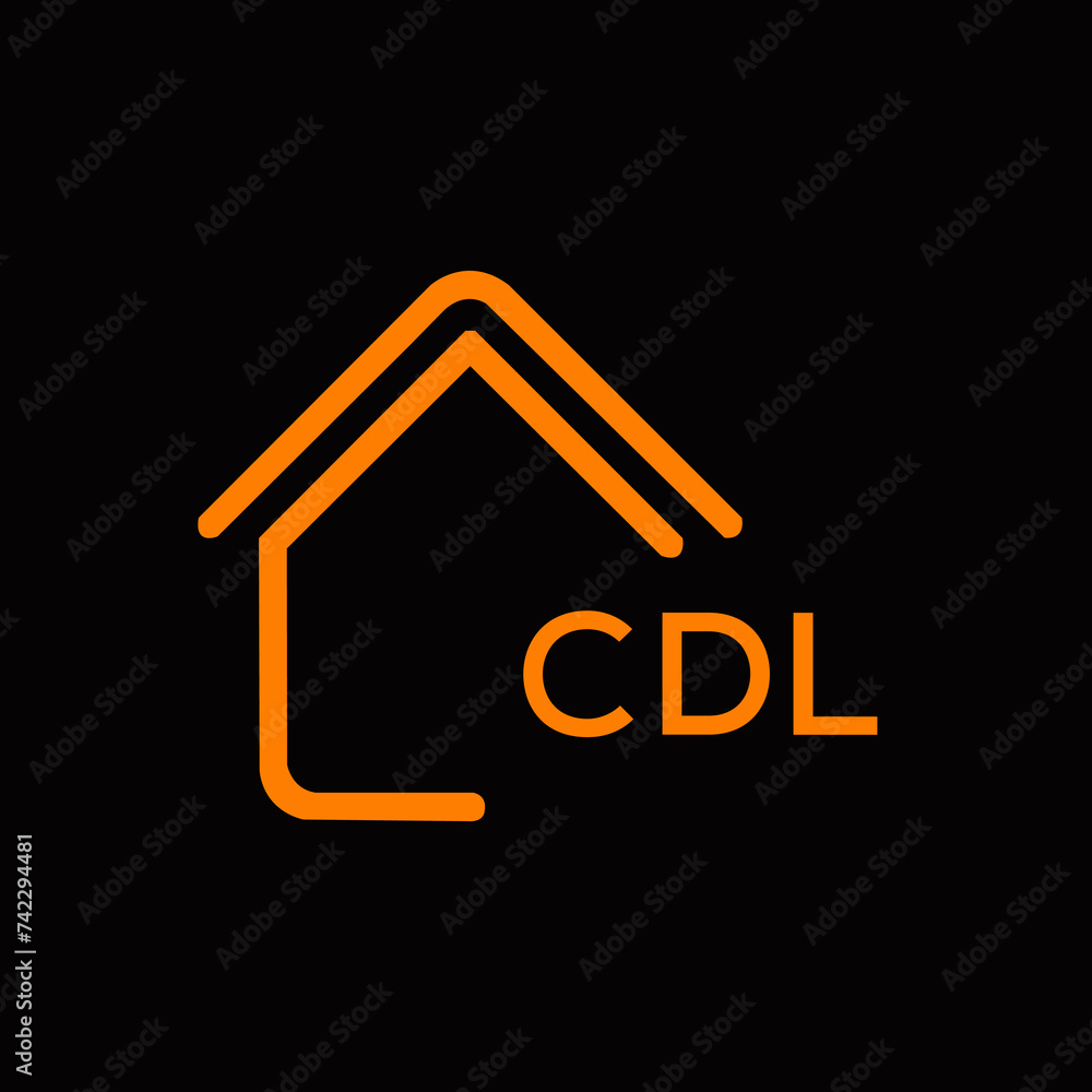 CDL Letter logo design template vector. CDL Business abstract connection vector logo. CDL icon circle logotype.
