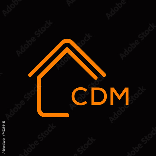 CDM Letter logo design template vector. CDM Business abstract connection vector logo. CDM icon circle logotype.
 photo