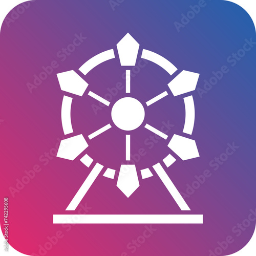 Ferris Wheel Icon Style