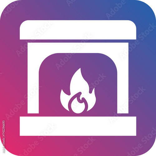 Fireplace Icon Style