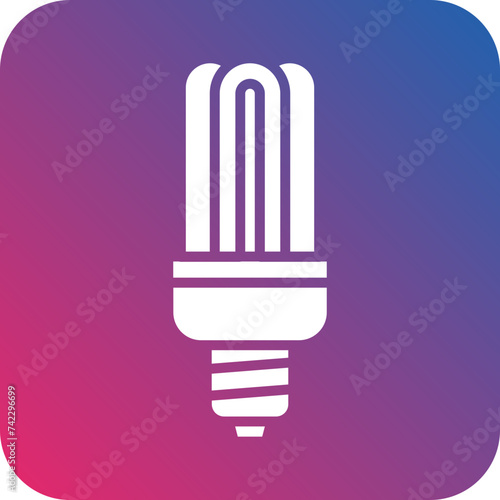 Fluorescent Lamp Icon Style