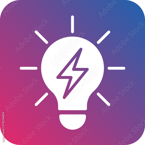 Neon Lamp Icon Style