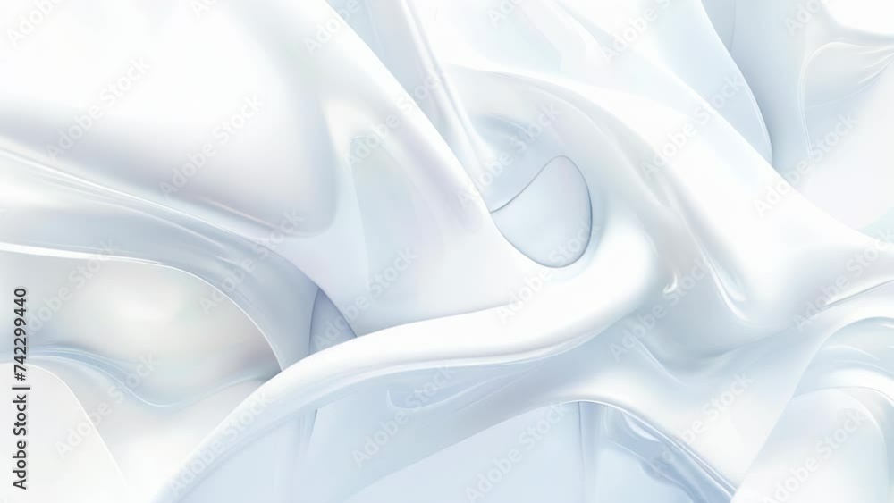 Abstract smooth white three dimensional shapes Abstract smooth white three dimensional shapes