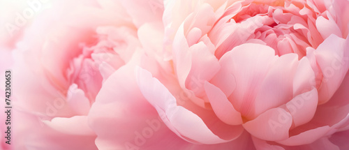 a vibrant and lively peonies in full bloom on isolated white background