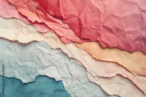Wallpaper Mural Close Up of Colorful Piece of Paper. Generative AI Torontodigital.ca
