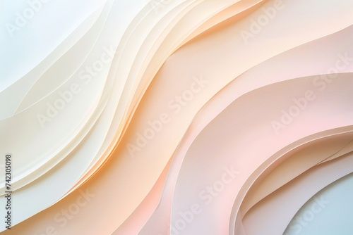 Wavy paper texture background Generative ai