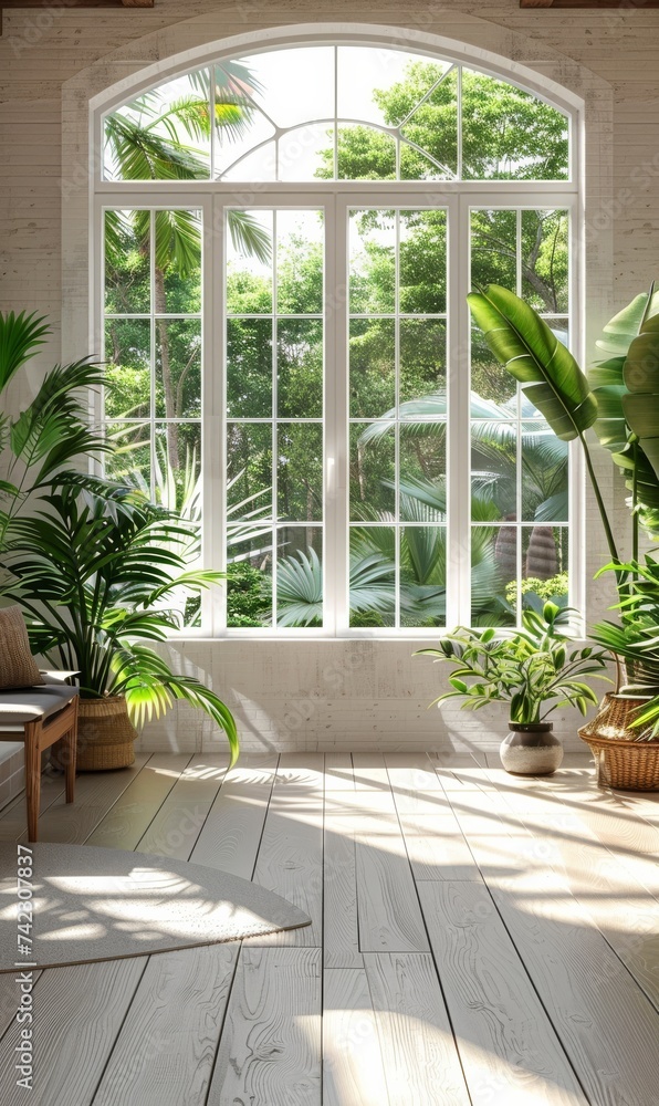 Room Filled With Plants Next to Window Room Filled With Plants Next to Window