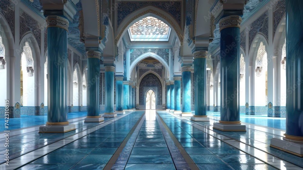 Eternal Majesty: Architectural Splendor of a Mosque Building, a Symbol of Faith and Beauty