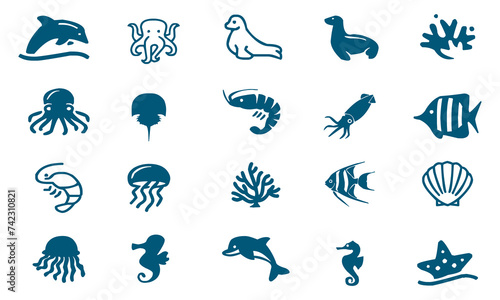 Sea creatures mega collection