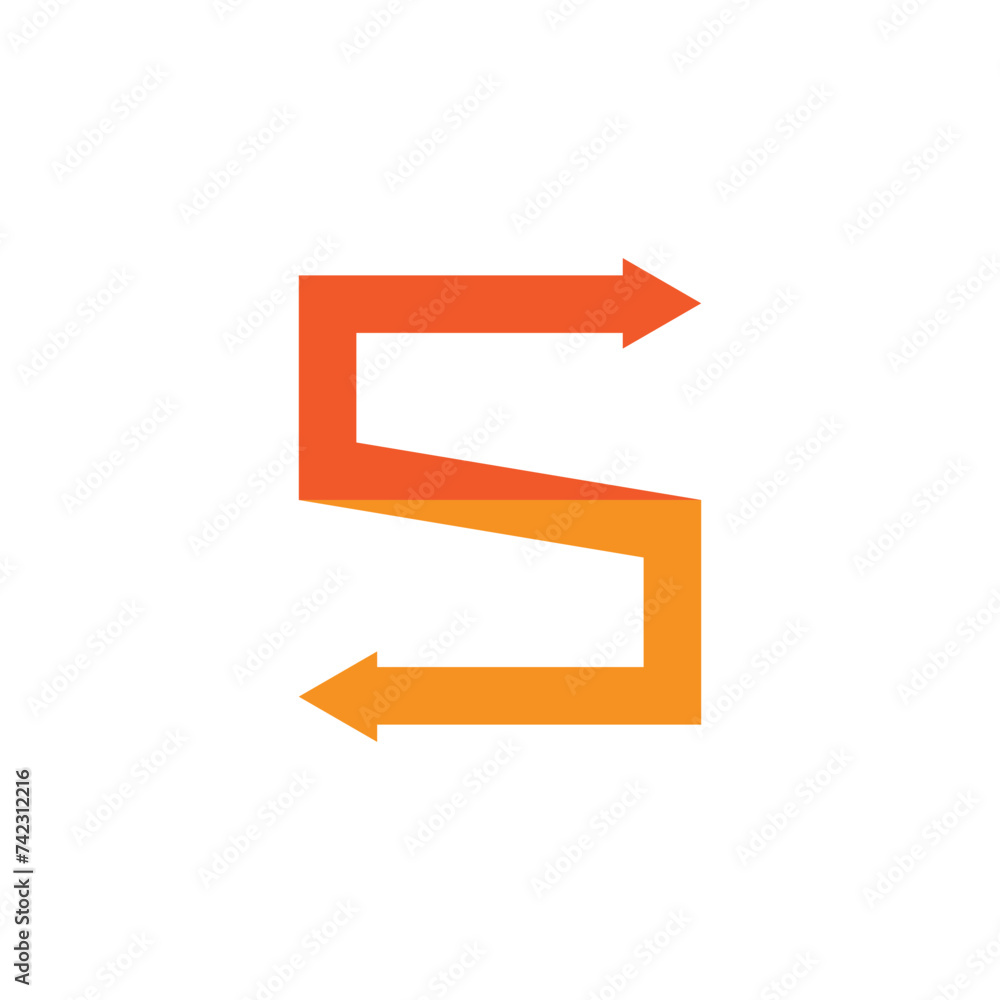 Arrow ilustration logo vector template Arrow ilustration logo vector template