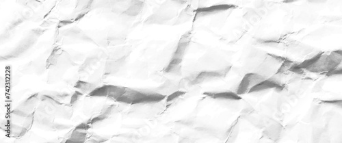 Vector white paper is crumpled, background for various purposes, white crumpled paper background texture pattern.