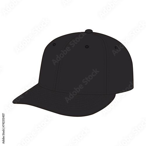 Low Pro 59Fifty Fitted Cap Flat Sketch Vector Design Illustration
