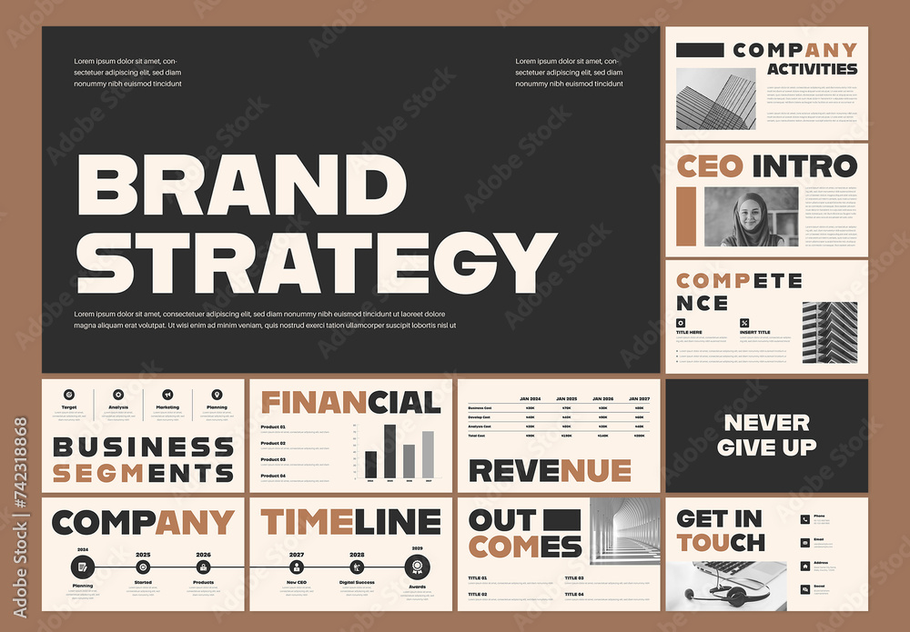 Brand Strategy Presentation Stock Template | Adobe Stock