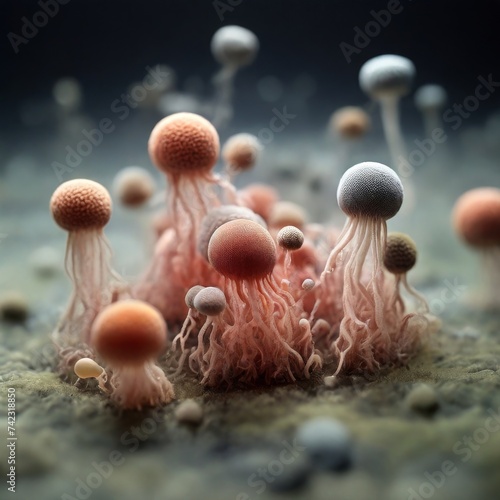 extremophilic microorganism illustration photo