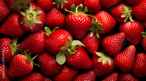 Professional photo of fresh delicious strawberries