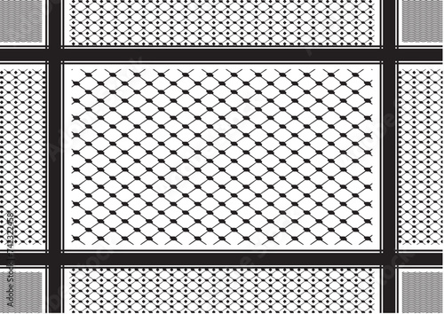 Keffiyeh palestine pattern vector