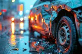 Vehicle accident in urban environment