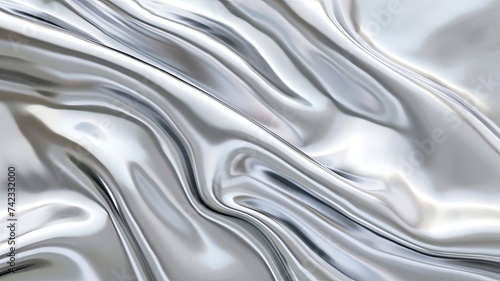 Silver background or texture and shadow gradient - generative ai