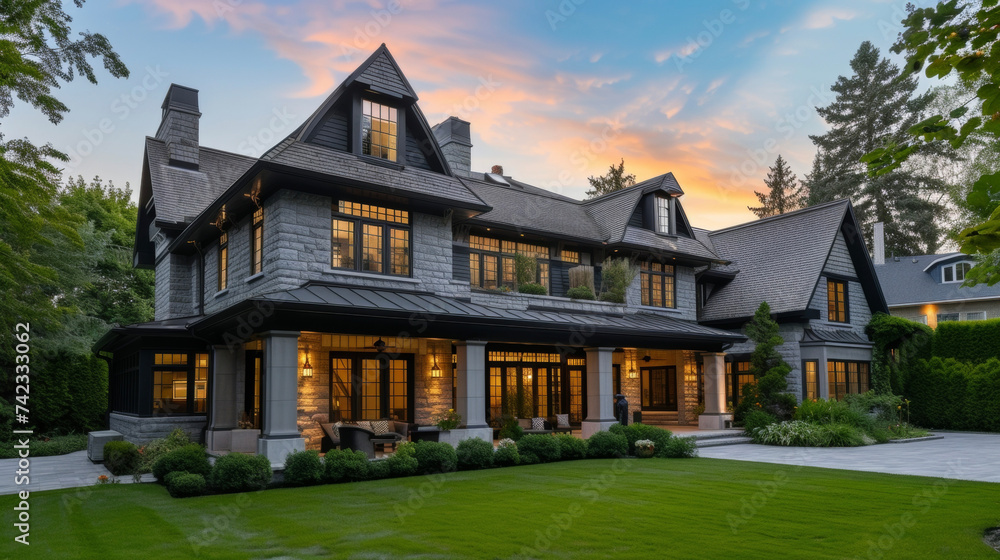 The fusion of modern amenities and traditional motifs in this heritageinspired home creates a charming and welcoming atmosphere that is both timeless and contemporary.