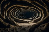 A vast underground labyrinth of tunnels, carved by nature's patient hand.