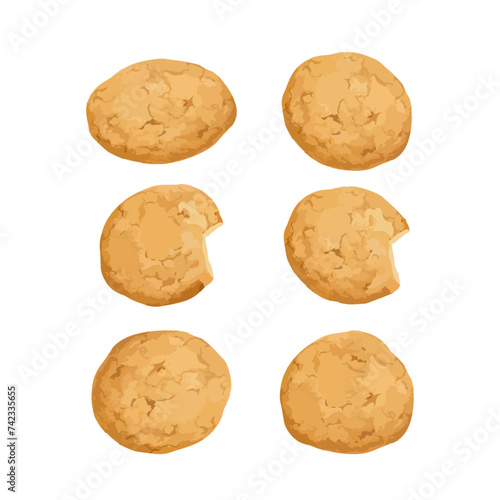 Hand drawn vector illustration of cookies