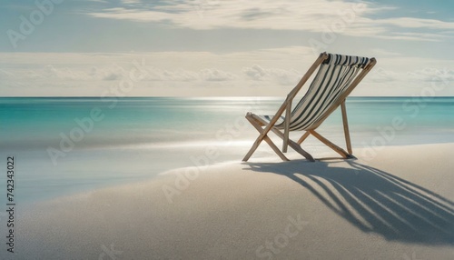 lounge chairs on the beach, relexing view 